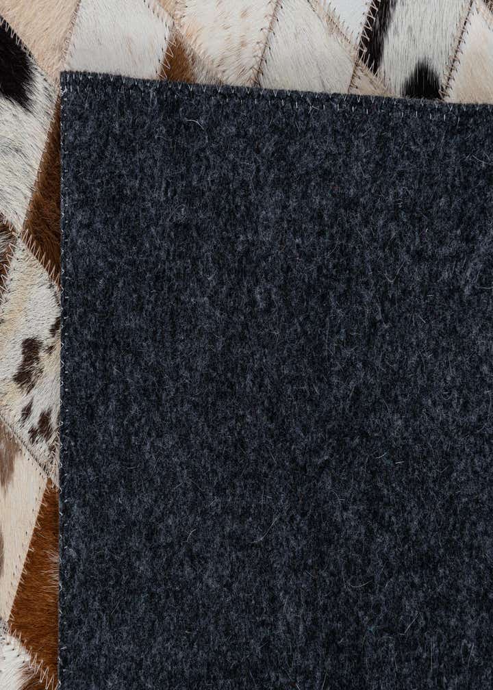 2' x 3' Cowhide Leather Rug