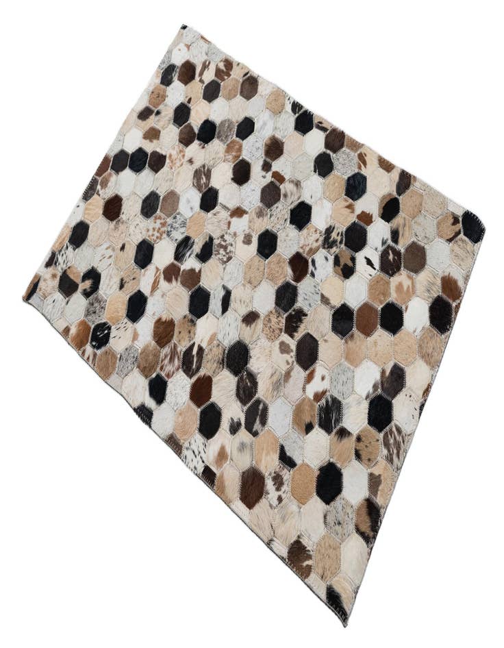 Detail image of 2' x 3' Cowhide Leather Rug
