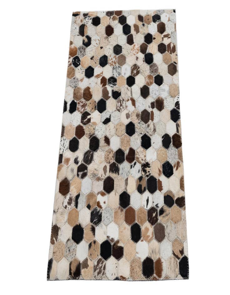 Detail image of 2' x 3' Cowhide Leather Rug