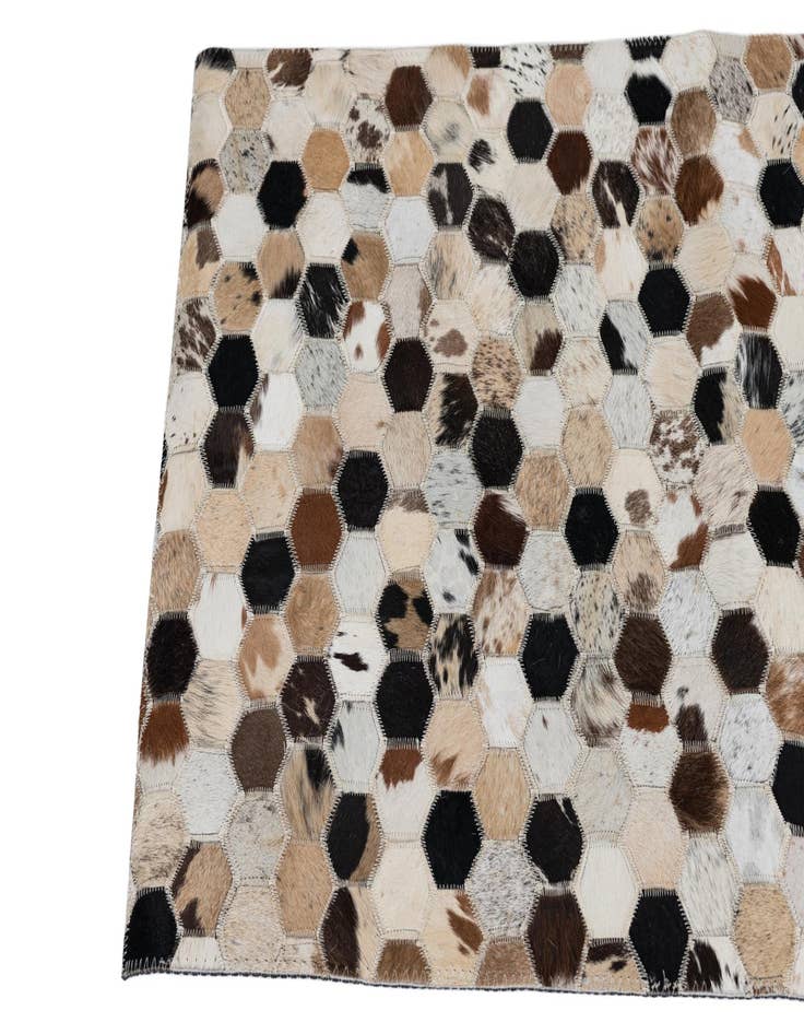 Detail image of 2' x 3' Cowhide Leather Rug