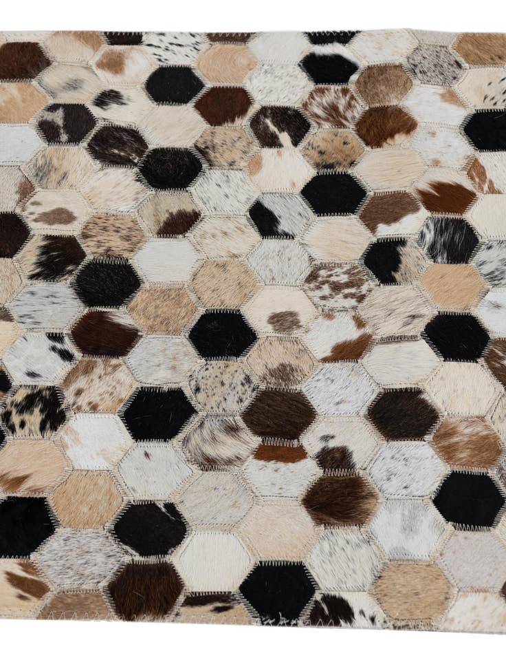 Detail image of 2' x 3' Cowhide Leather Rug