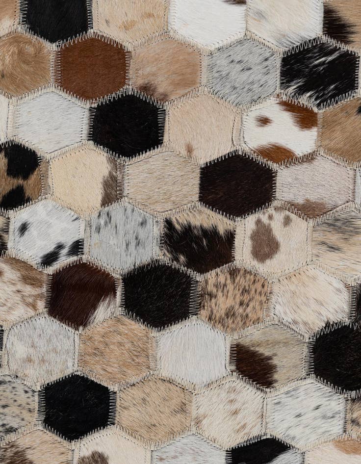 Detail image of 2' x 3' Cowhide Leather Rug