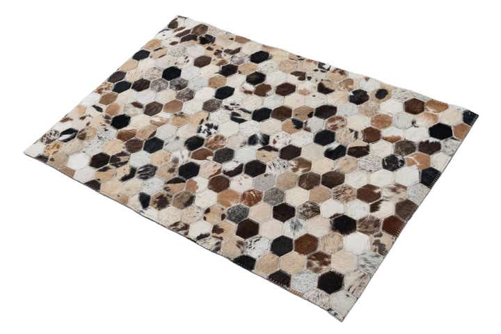 2' x 3' Cowhide Leather Rug