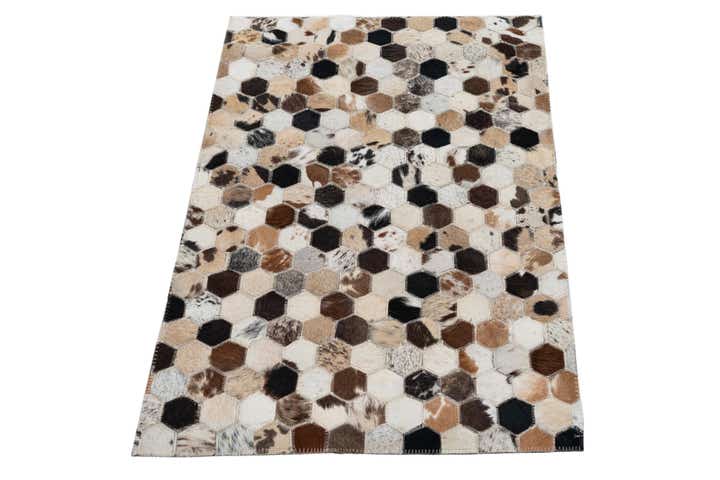 2' x 3' Cowhide Leather Rug