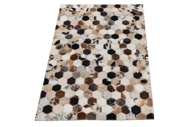 Detail image of 2' x 3' Cowhide Leather Rug