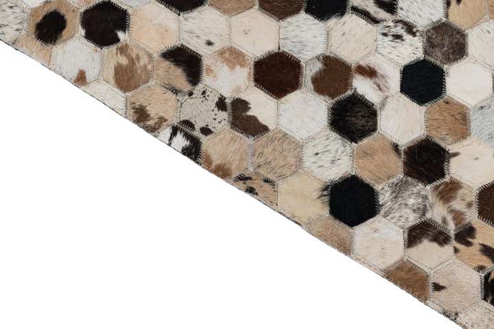 2' x 3' Cowhide Leather Rug
