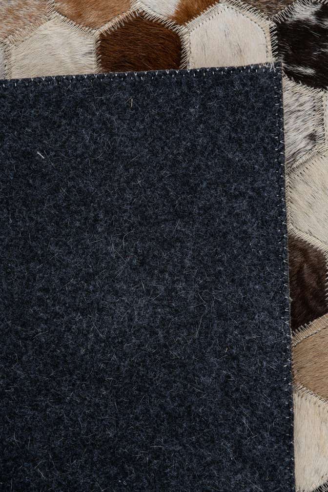2' x 3' Cowhide Leather Rug
