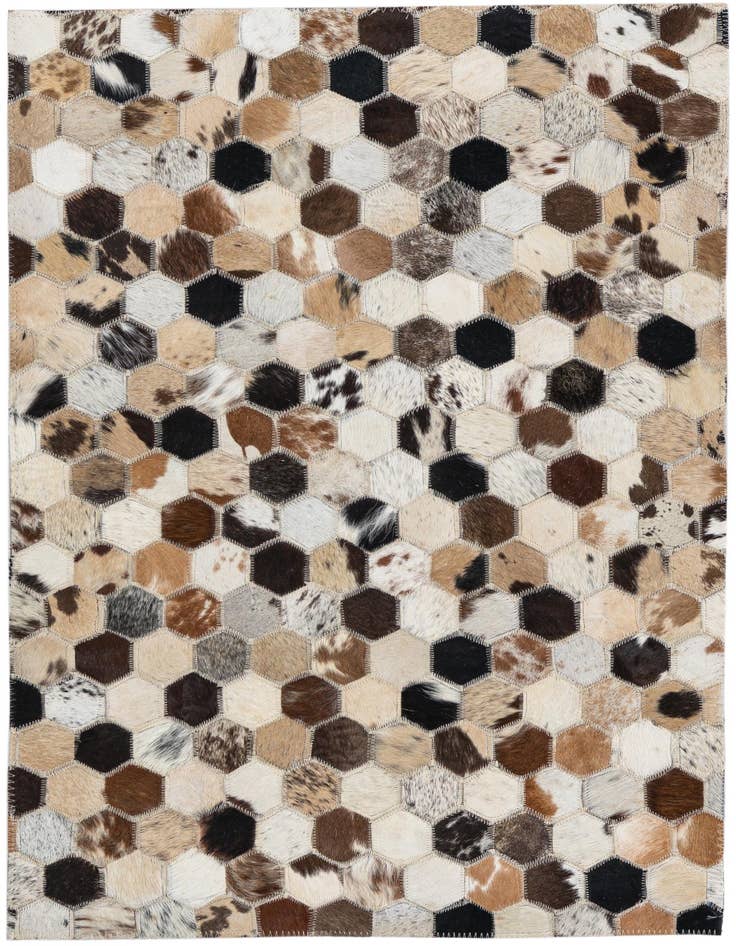 Detail image of 2' x 3' Cowhide Leather Rug