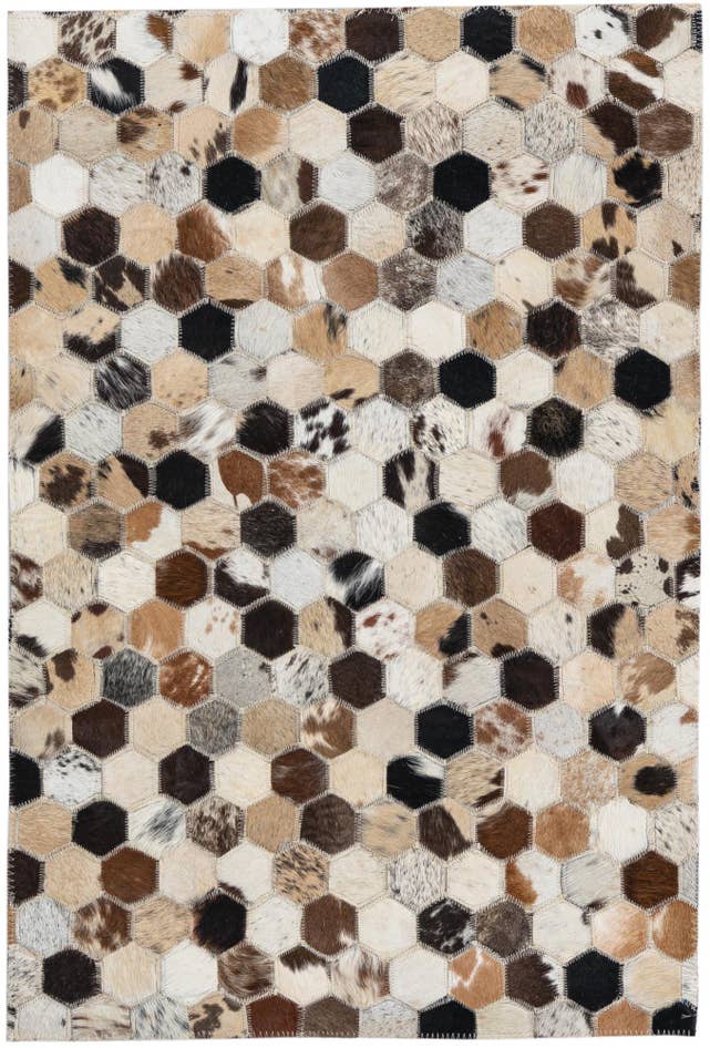 Detail image of 2' x 3' Cowhide Leather Rug
