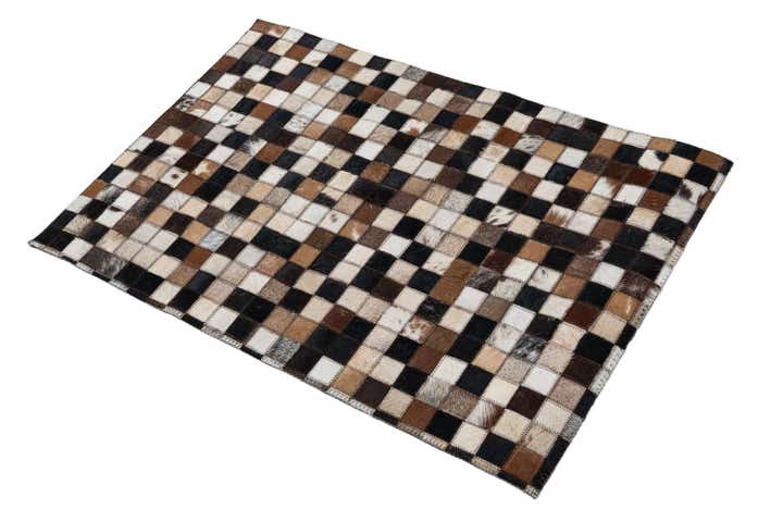 2' x 3' Cowhide Leather Rug