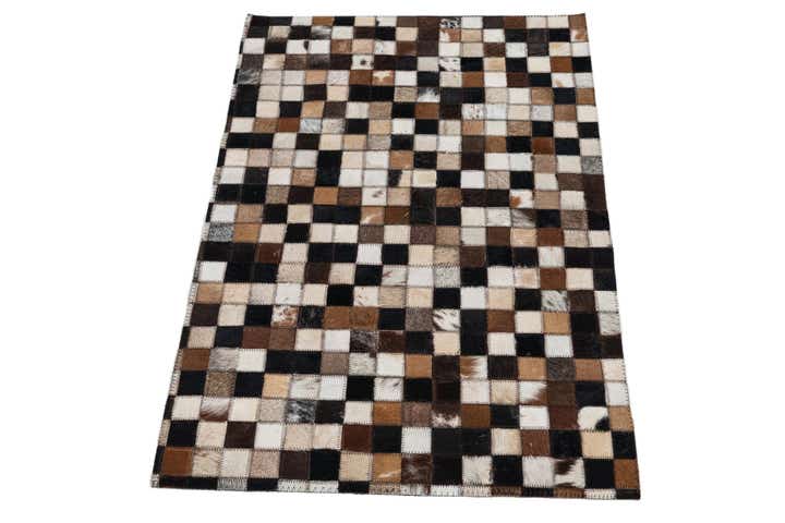 2' x 3' Cowhide Leather Rug