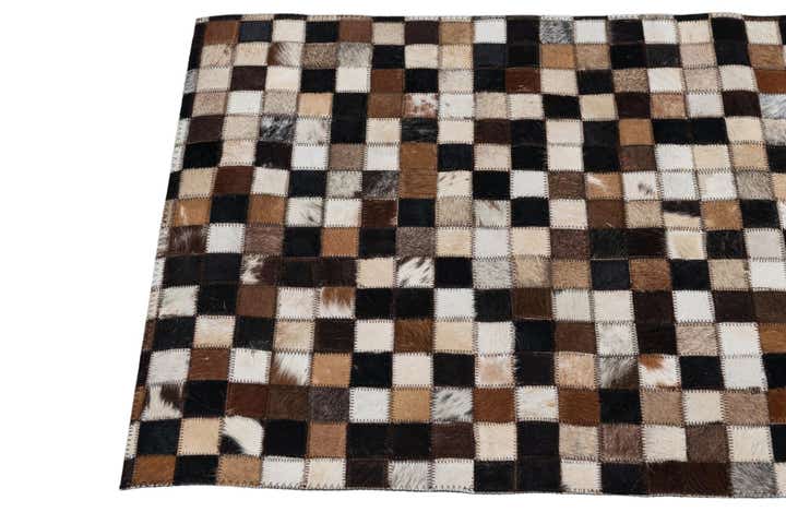 2' x 3' Cowhide Leather Rug