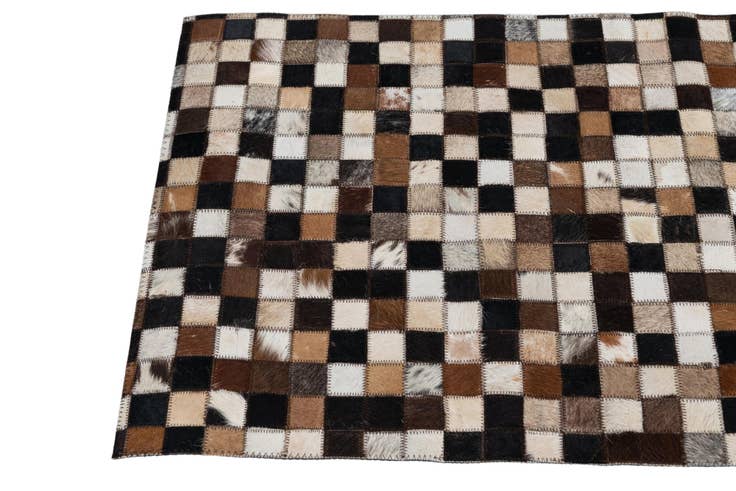 Detail image of 2' x 3' Cowhide Leather Rug