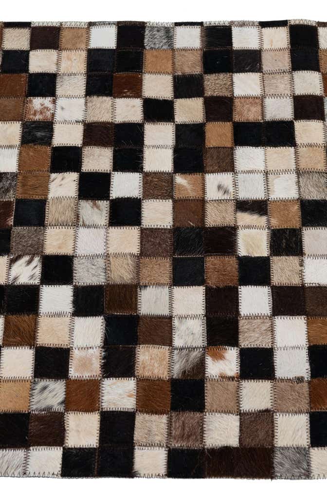2' x 3' Cowhide Leather Rug