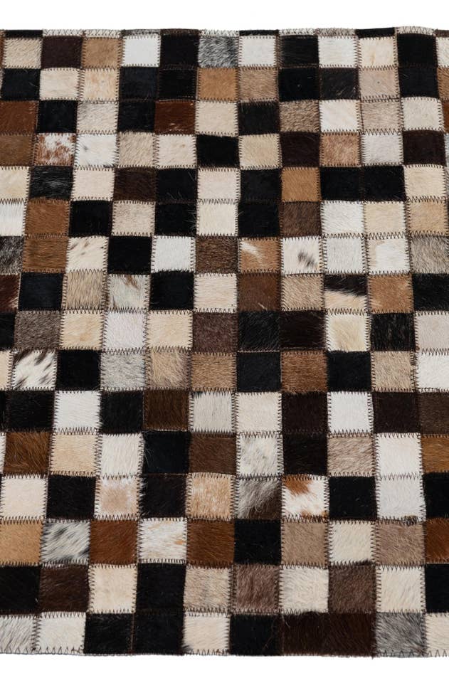 Detail image of 2' x 3' Cowhide Leather Rug