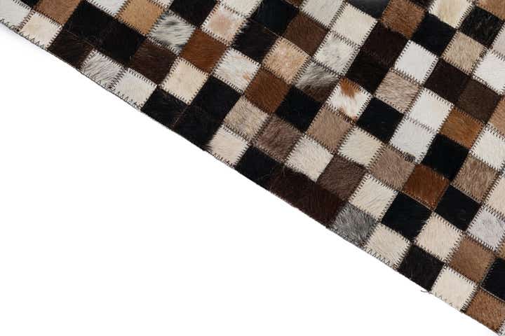 2' x 3' Cowhide Leather Rug