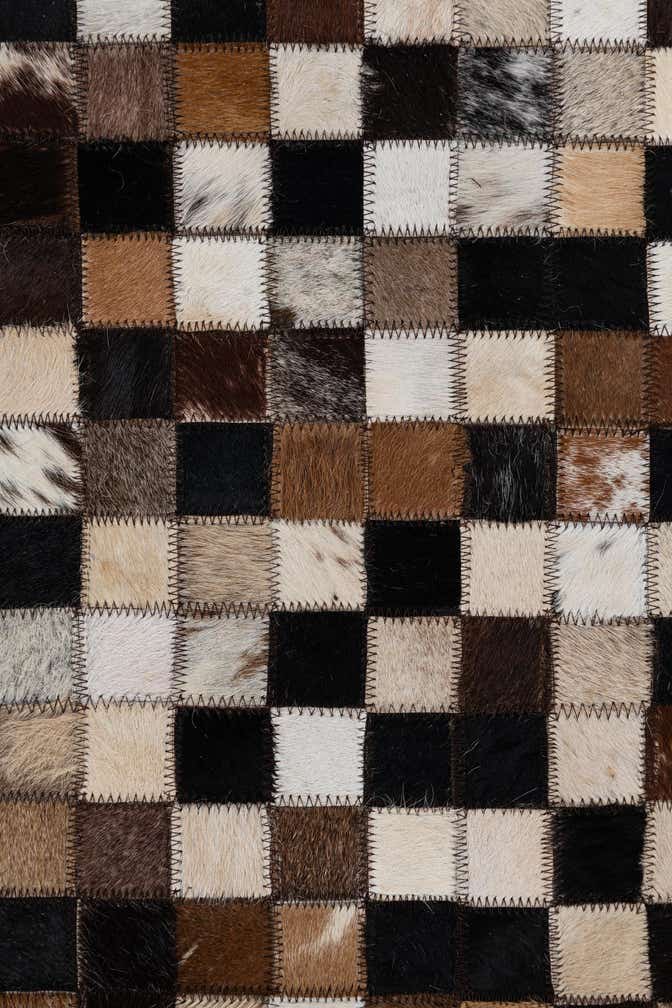 2' x 3' Cowhide Leather Rug