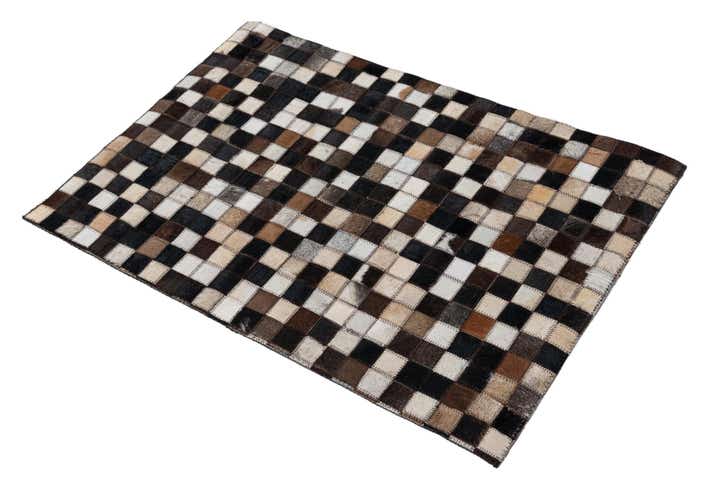 2' x 3' Cowhide Leather Rug
