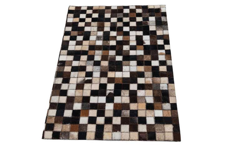 2' x 3' Cowhide Leather Rug