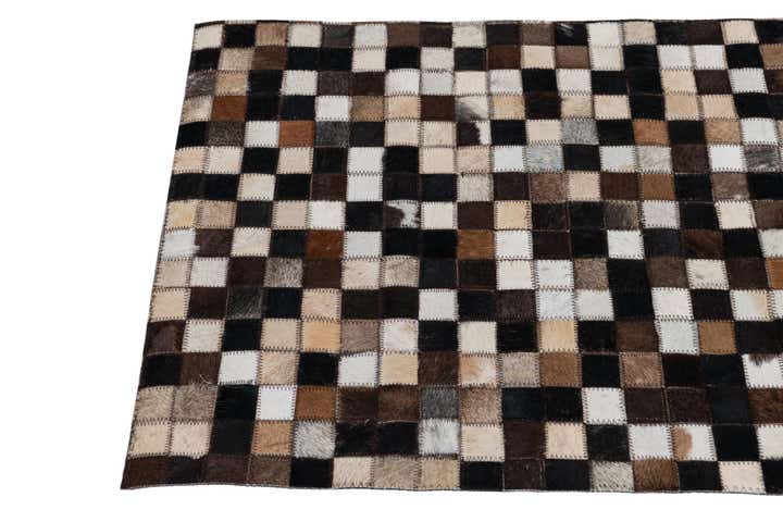 2' x 3' Cowhide Leather Rug