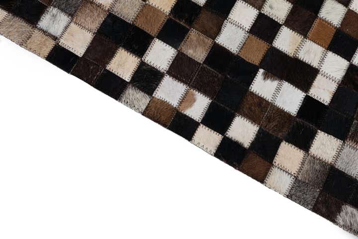 2' x 3' Cowhide Leather Rug