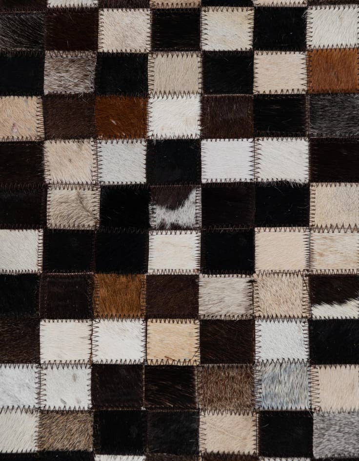 Detail image of 2' x 3' Cowhide Leather Rug