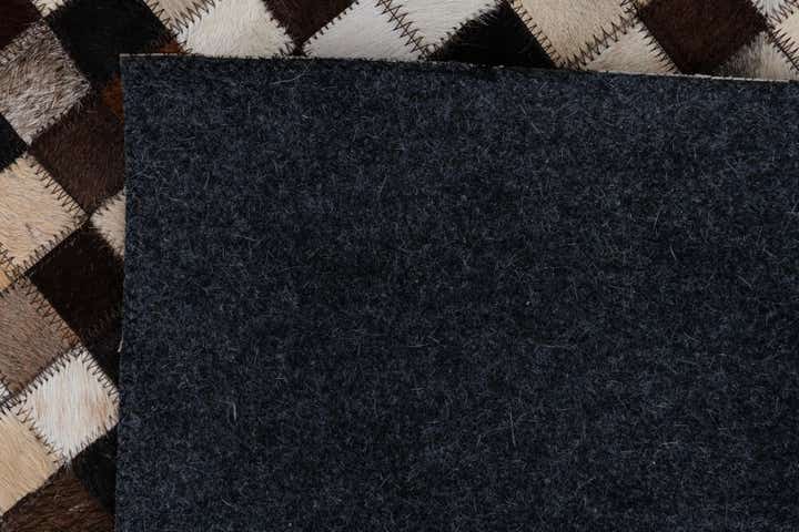 2' x 3' Cowhide Leather Rug