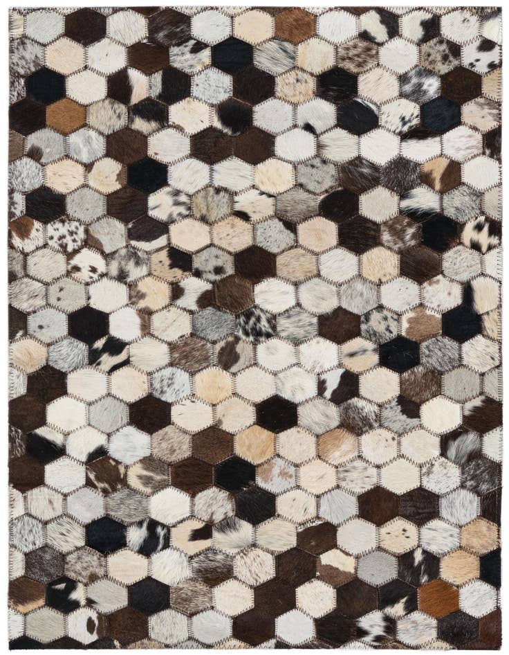 Detail image of 2' x 3' Cowhide Leather Rug