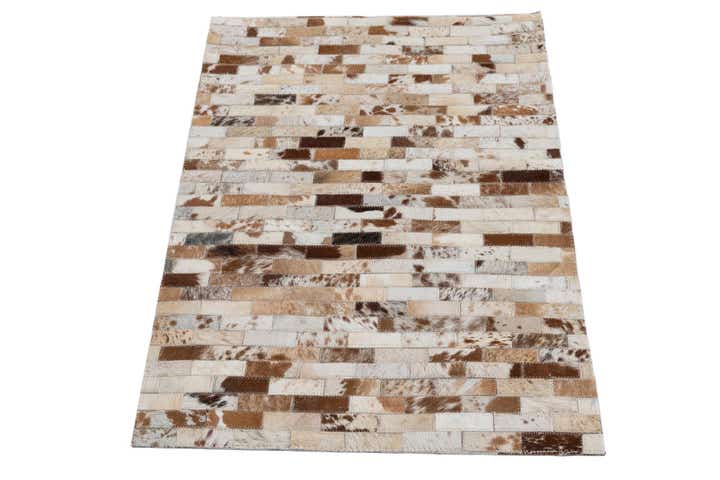 2' x 3' Cowhide Leather Rug
