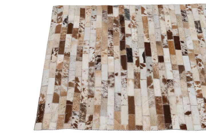 2' x 3' Cowhide Leather Rug