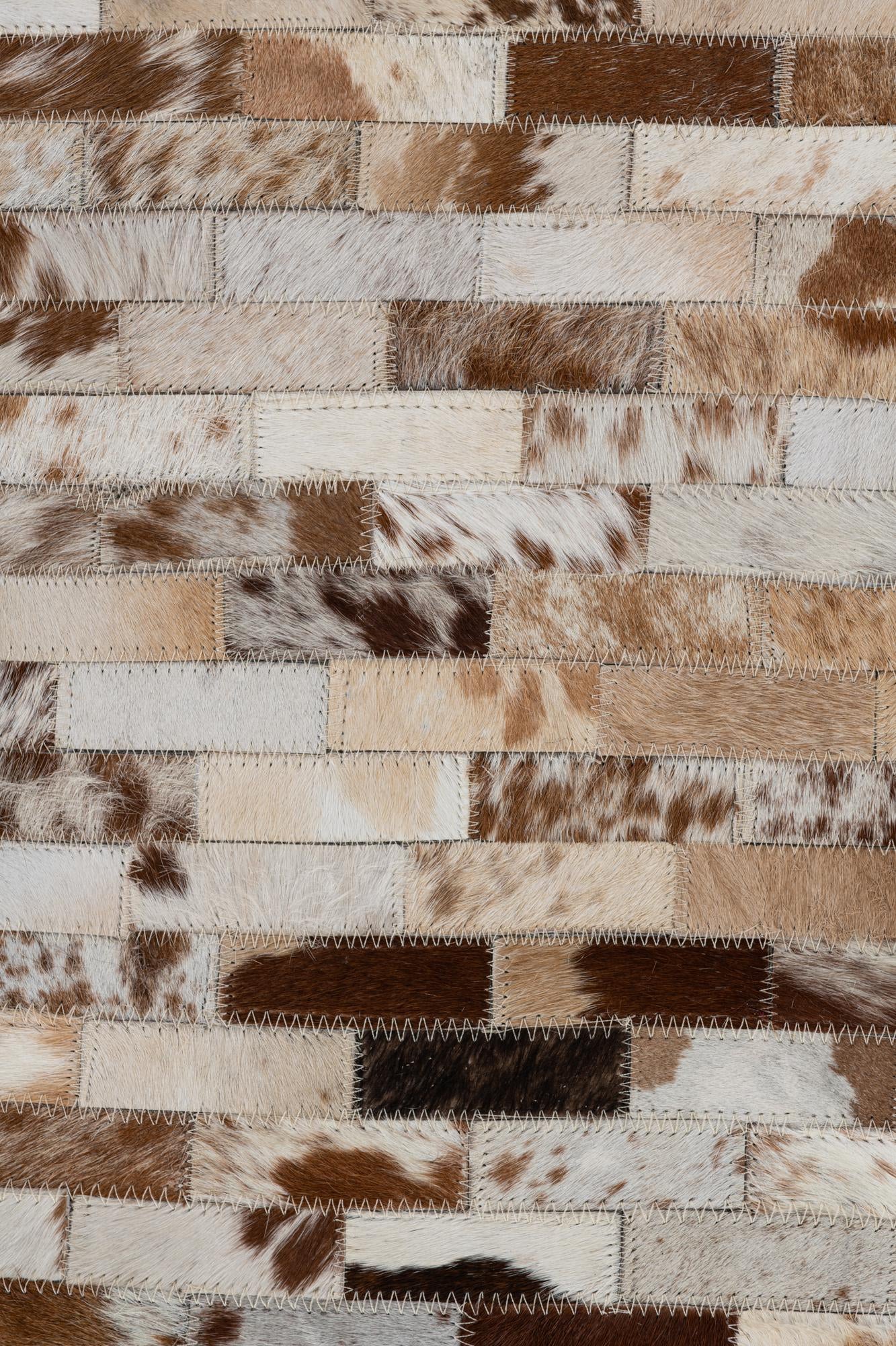 2' x 3' Cowhide Leather Rug