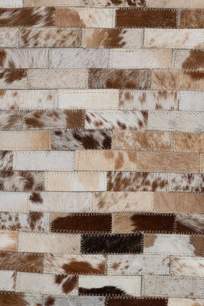 2' x 3' Cowhide Leather Rug