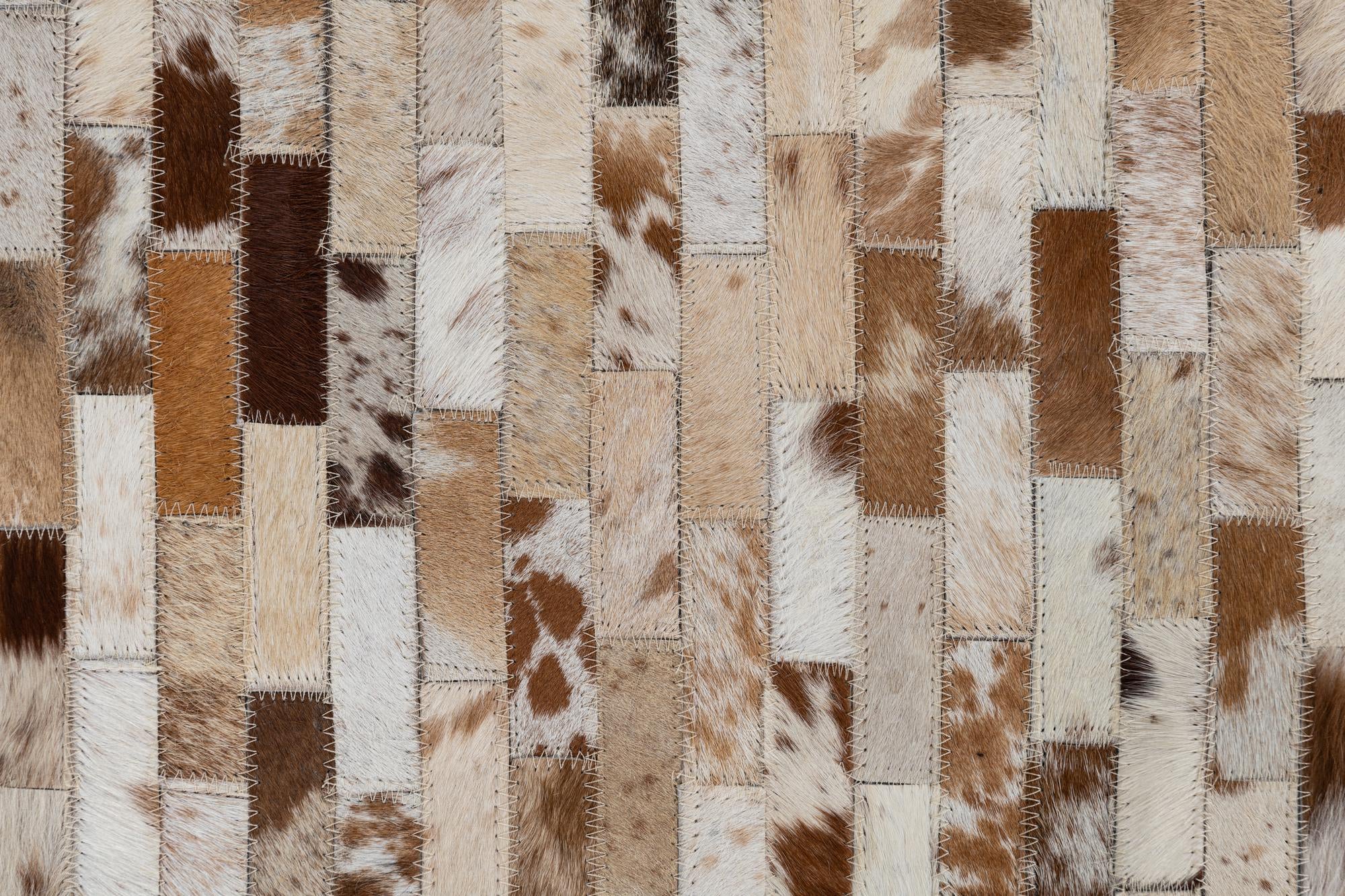 2' x 3' Cowhide Leather Rug