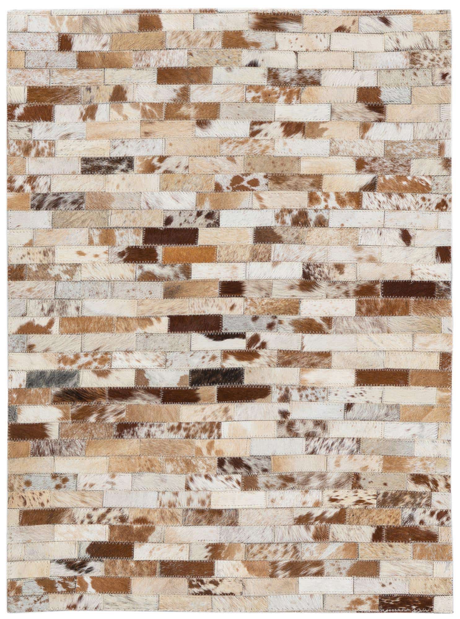 2' x 3' Cowhide Leather Rug