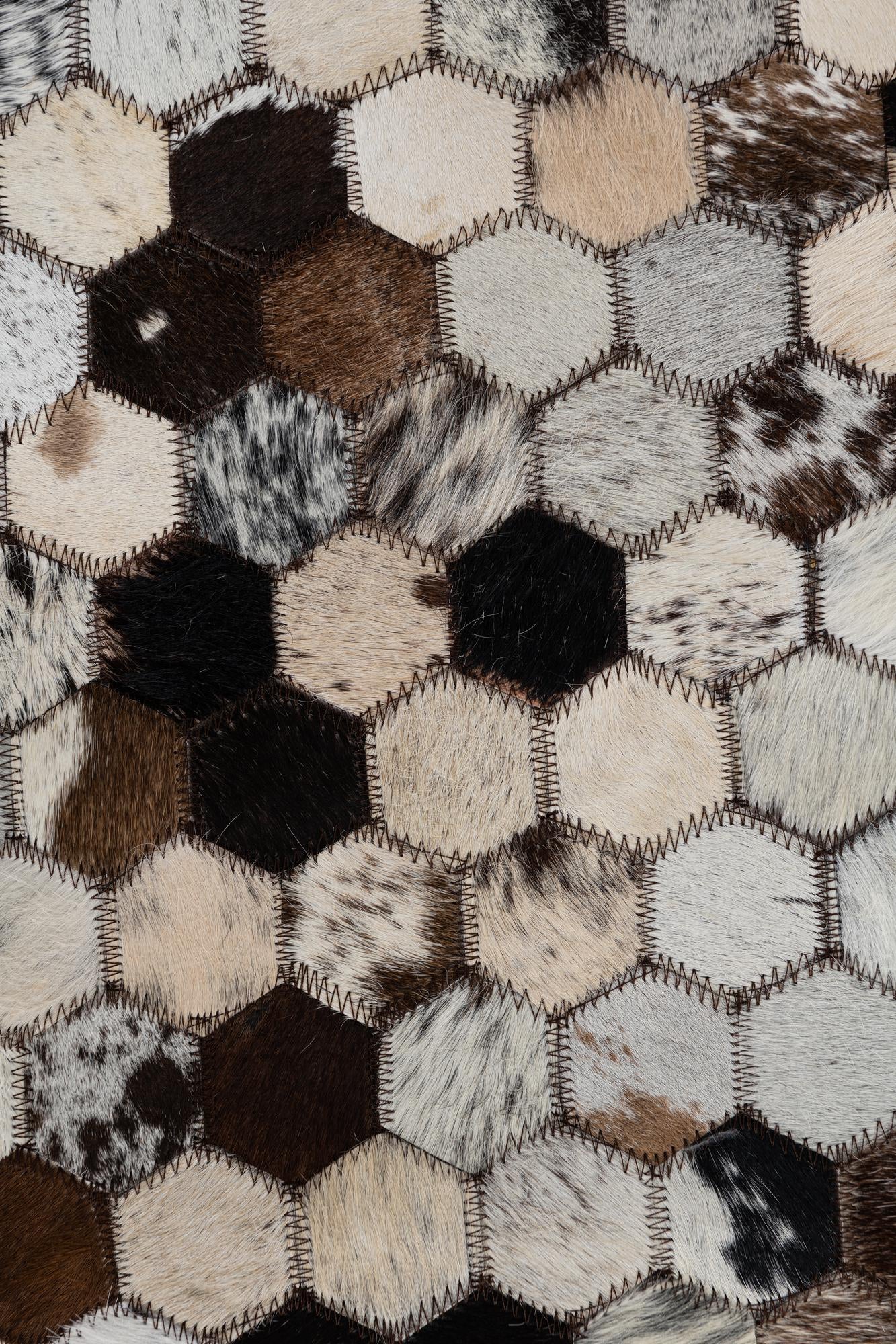 2' x 3' Cowhide Leather Rug
