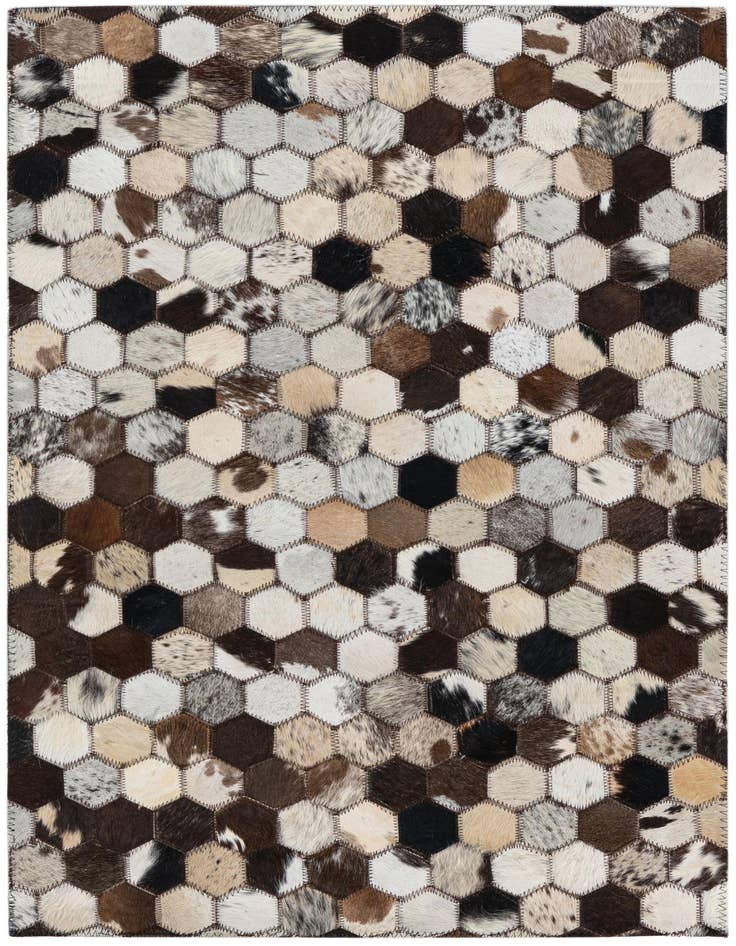 Detail image of 2' x 3' Cowhide Leather Rug