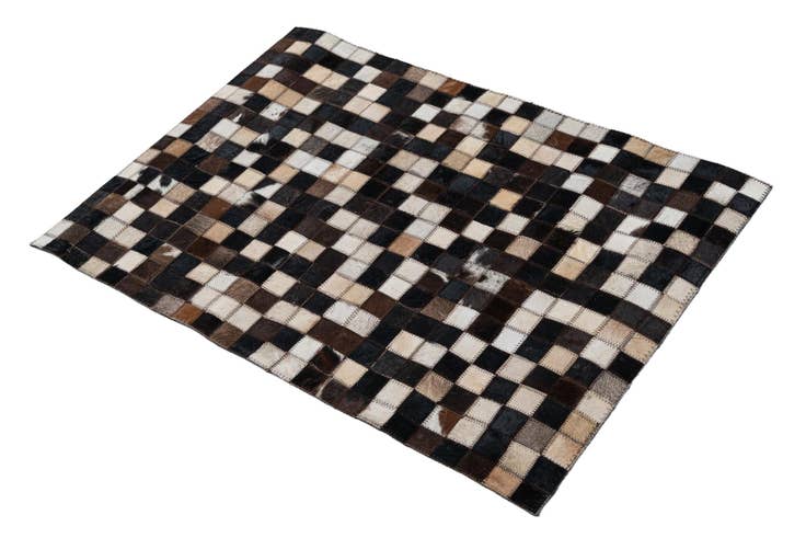 Detail image of 2' 1 x 3' Cowhide Leather Rug
