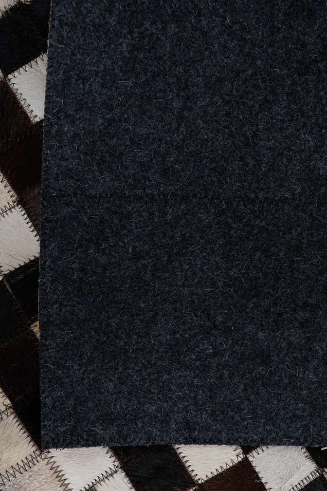 2' 1 x 3' Cowhide Leather Rug