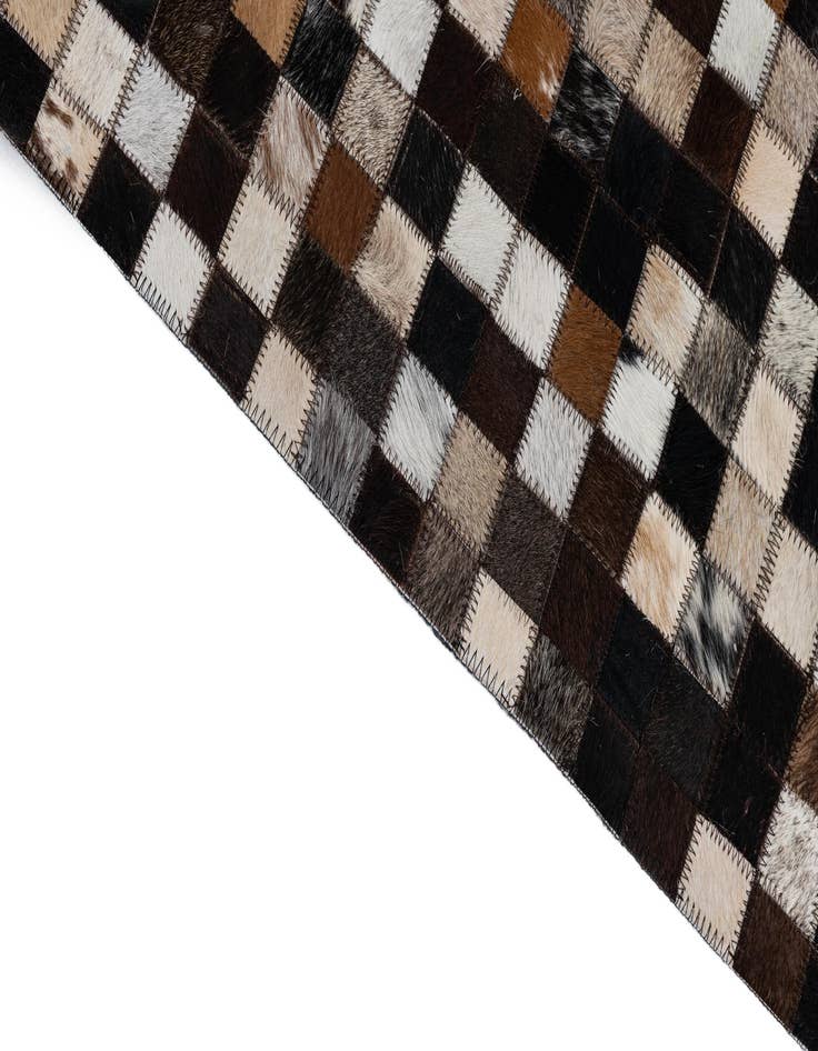 Detail image of 2' 1 x 3' Cowhide Leather Rug