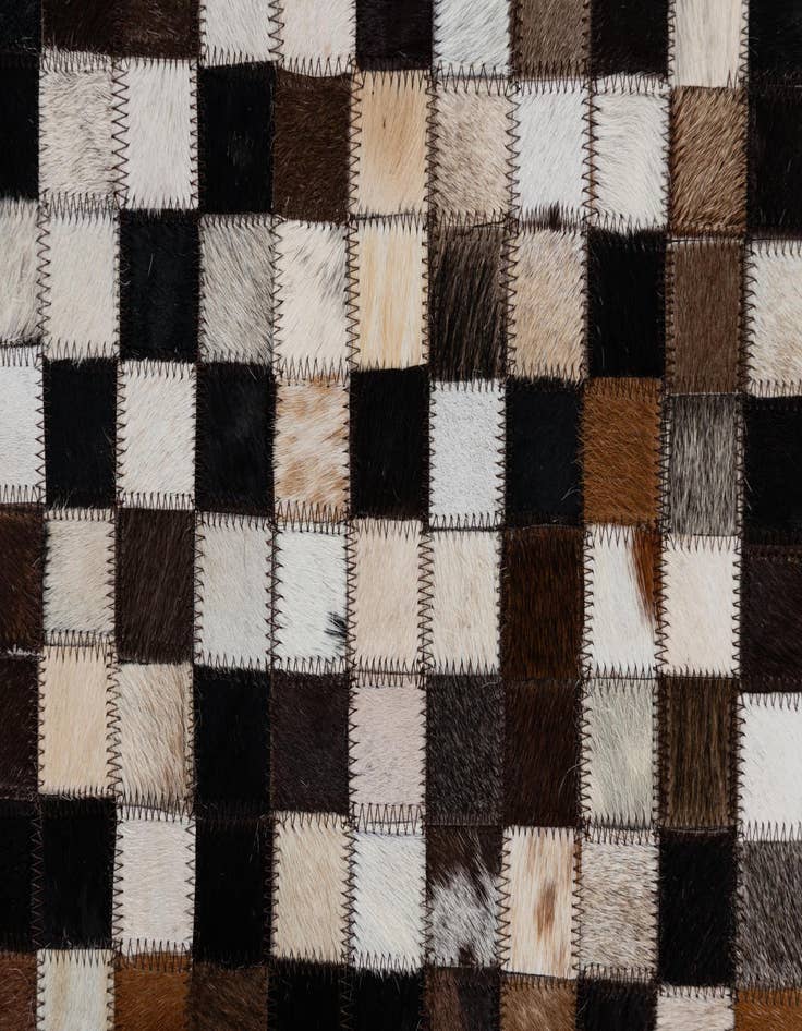 Detail image of 2' 1 x 3' Cowhide Leather Rug