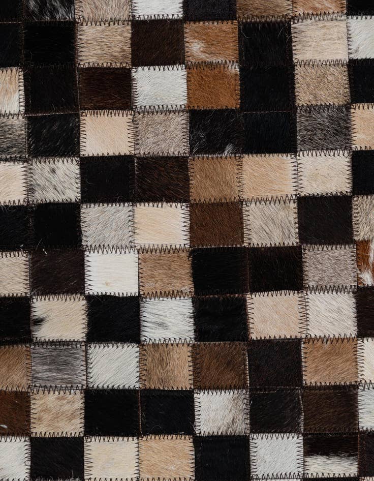 Detail image of 2' 1 x 3' Cowhide Leather Rug
