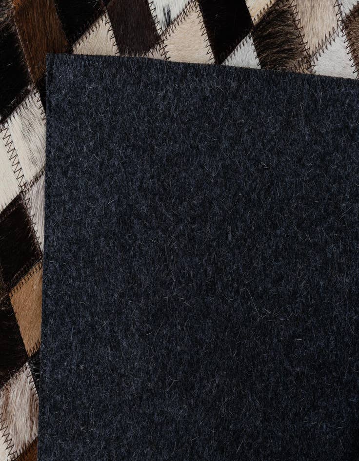 Detail image of 2' 1 x 3' Cowhide Leather Rug