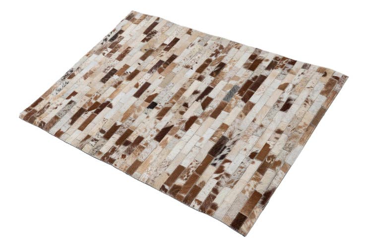 Detail image of 2' 1 x 3' Cowhide Leather Rug