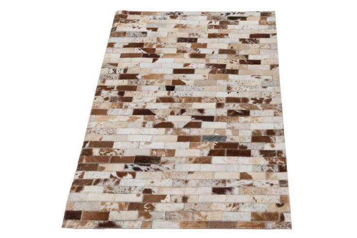 Detail image of 2' 1 x 3' Cowhide Leather Rug