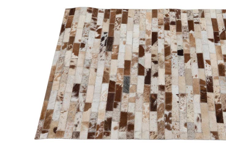 Detail image of 2' 1 x 3' Cowhide Leather Rug