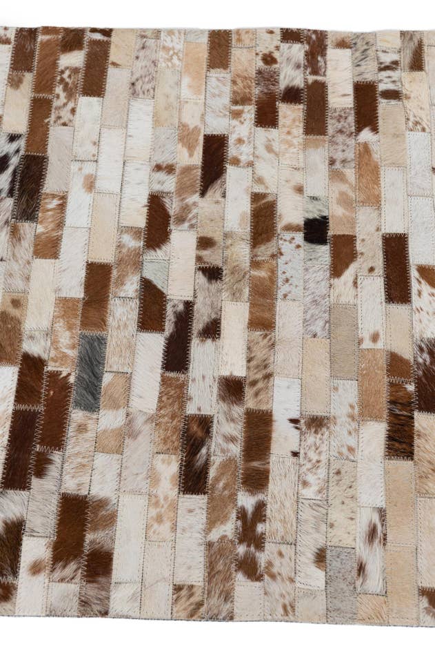Detail image of 2' 1 x 3' Cowhide Leather Rug