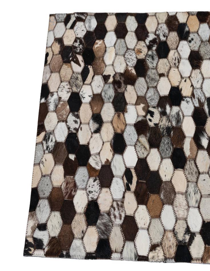 Detail image of 2' x 3' Cowhide Leather Rug