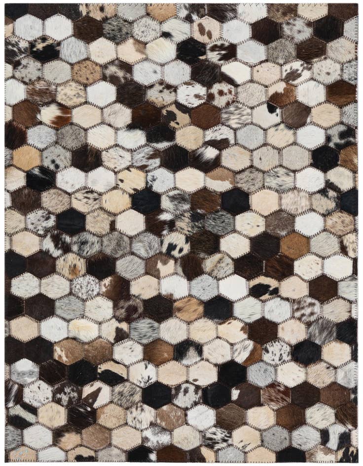 Detail image of 2' x 3' Cowhide Leather Rug
