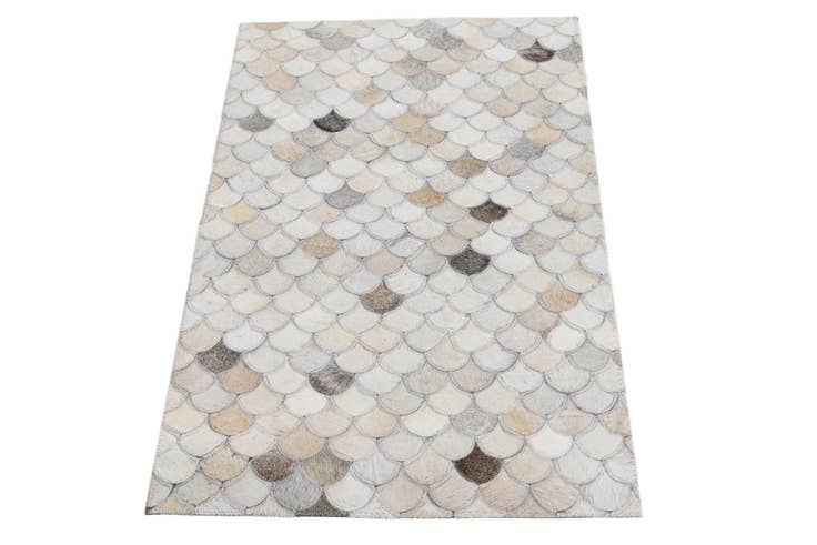 Detail image of 2' x 3' 1 Cowhide Leather Rug