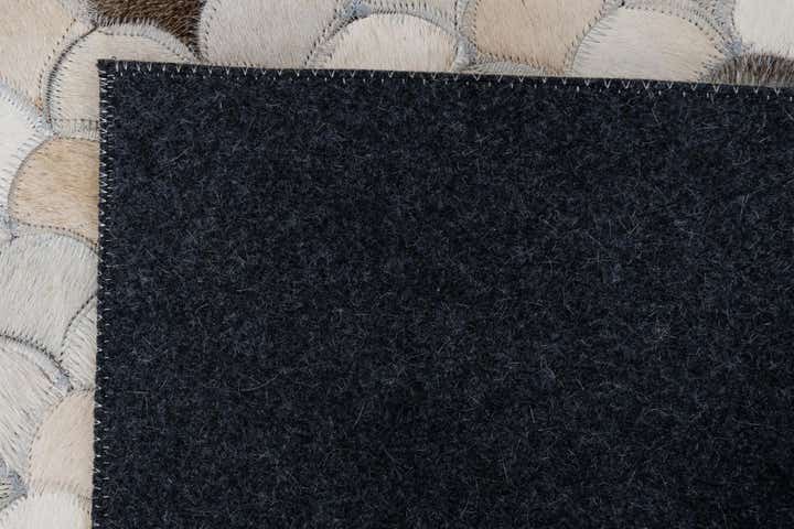 2' x 3' 1 Cowhide Leather Rug